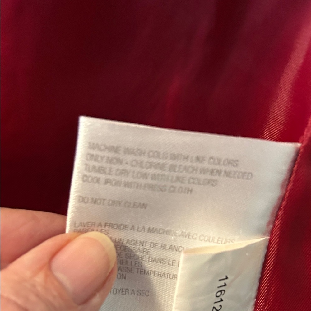 MICHAEL Michael Kors Red Double-Breasted Trench Coat with Belt - Picture 9 of 9